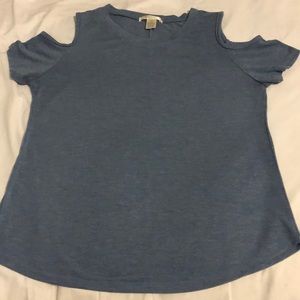 Cold shoulder T shirt